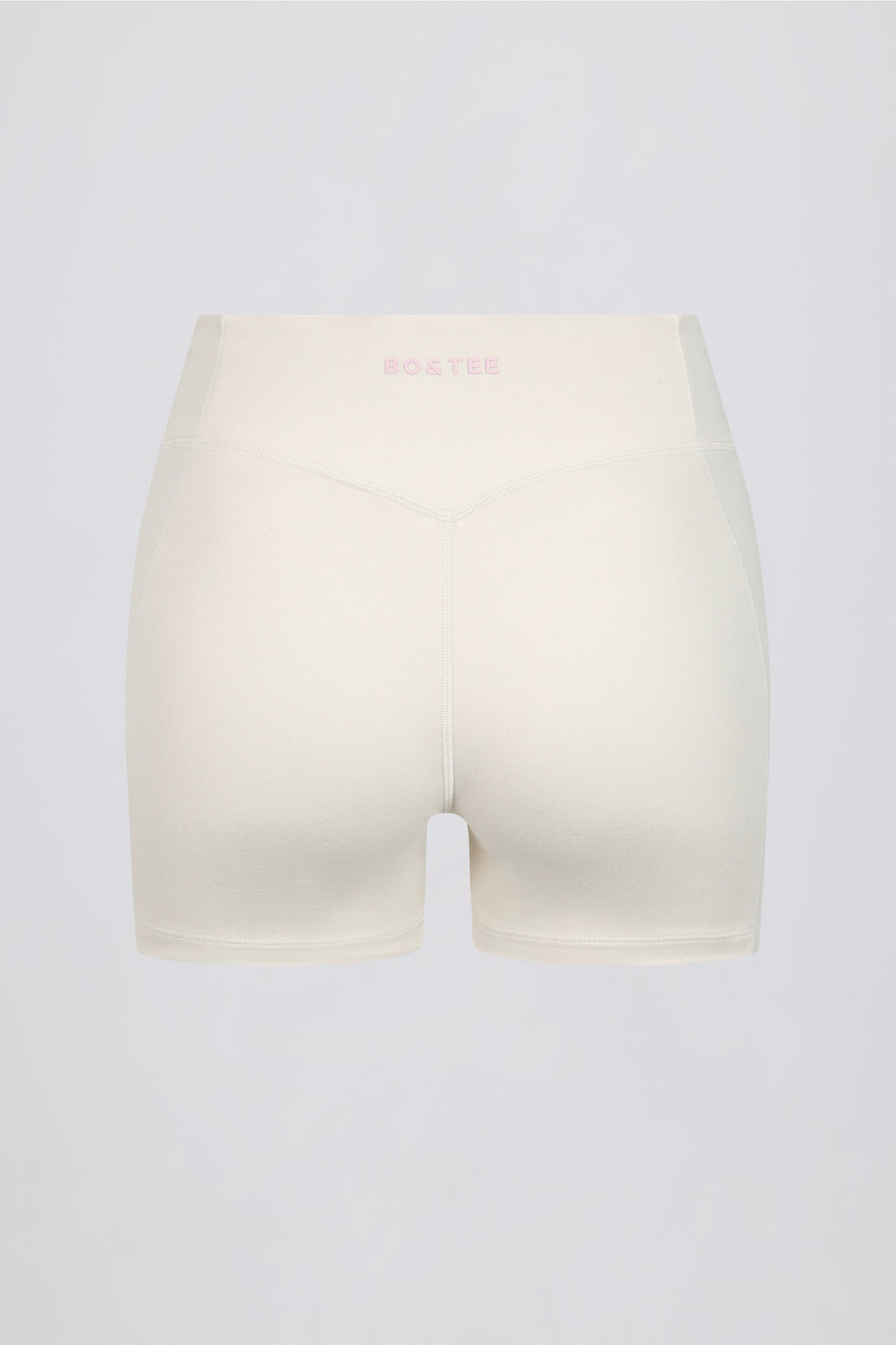 Chic Ruched Mini Shorts in Vanilla