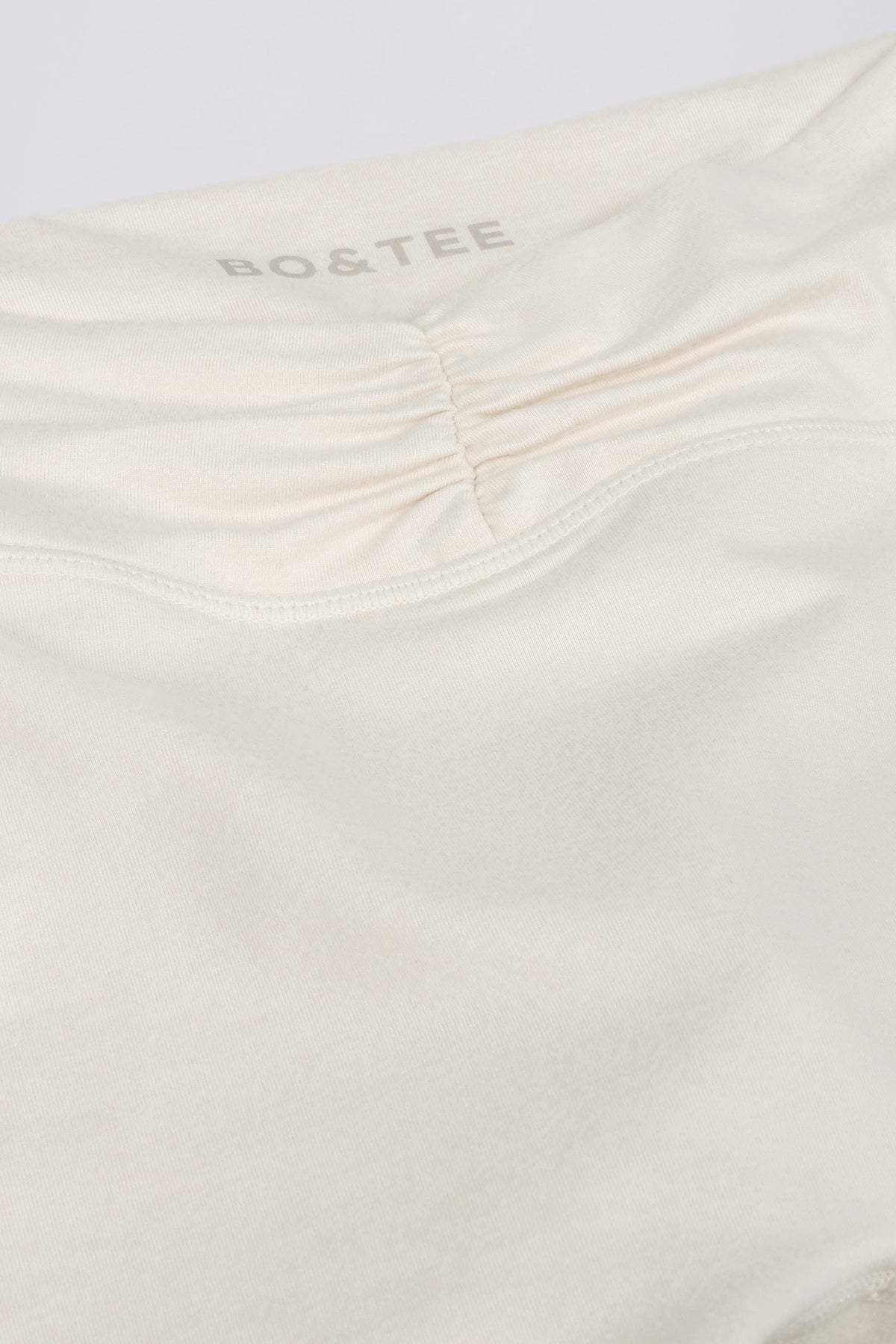 Chic Ruched Mini Shorts in Vanilla