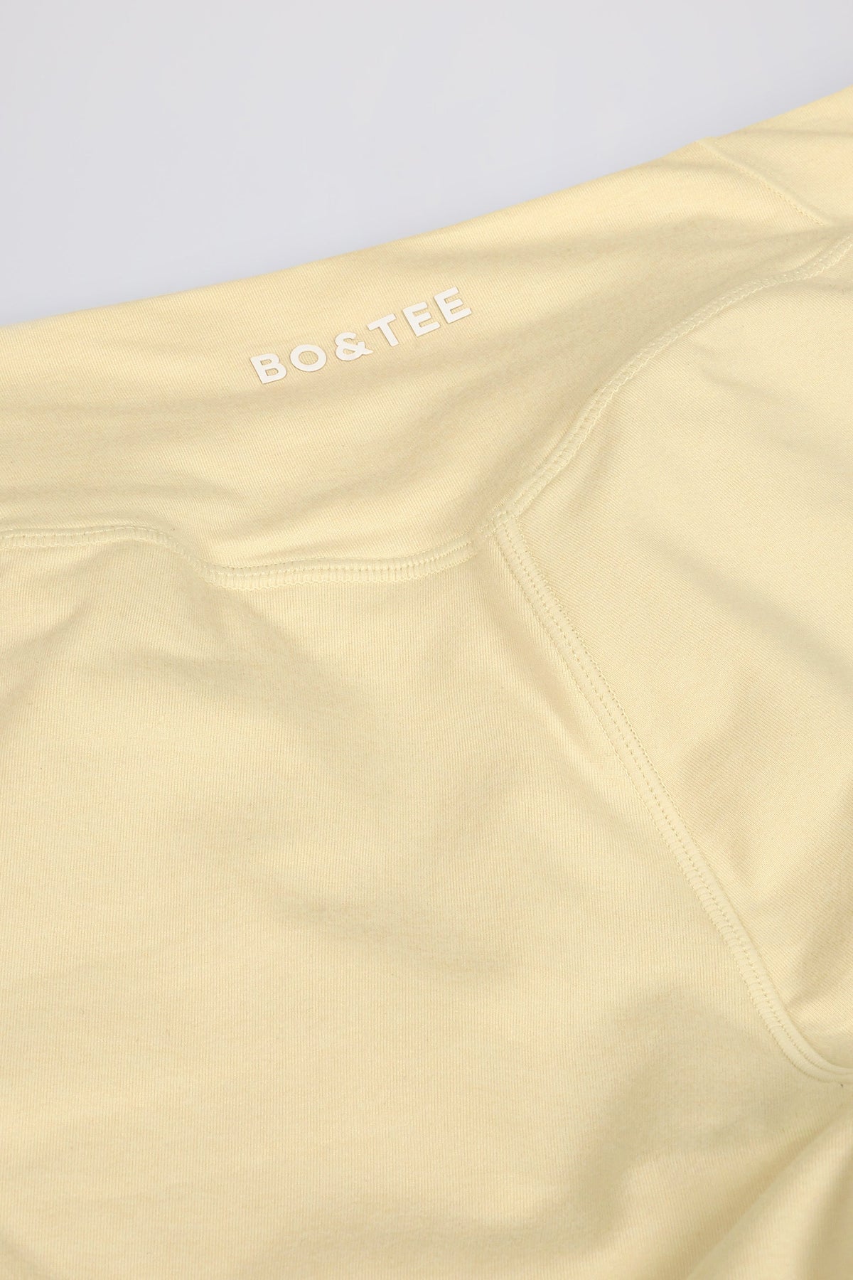 Chic Ruched Mini Shorts in Lemon Marl