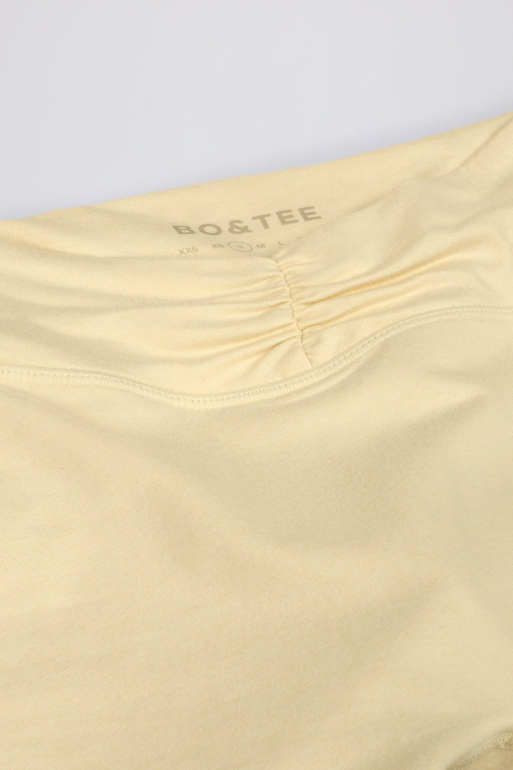 Chic Ruched Mini Shorts in Lemon Marl
