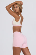 Chic Ruched Mini Shorts in Bloom