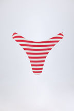 Chic Cheeky Bikini Bottoms in Cherry Red