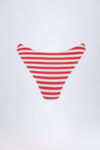Chic Cheeky Bikini Bottoms in Cherry Red