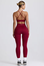 Chic Super Sculpt Seamless Leggings in Cherry