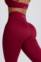 Chic Super Sculpt Seamless Leggings in Cherry