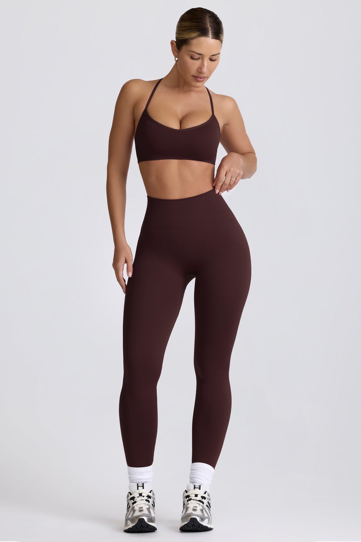 Chic Super Sculpt Seamless Leggings in Chocolate