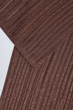 Chic Mid-Rise Flared Trousers in Bronze