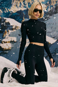 Chic Super Sculpt Seamless Base Layer Top in Black