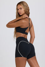 Chic Soft Active Mini Shorts in Black