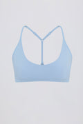 Chic Soft Active Racerback Sports Bra in Sky