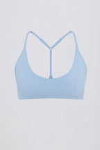 Chic Soft Active Racerback Sports Bra in Sky