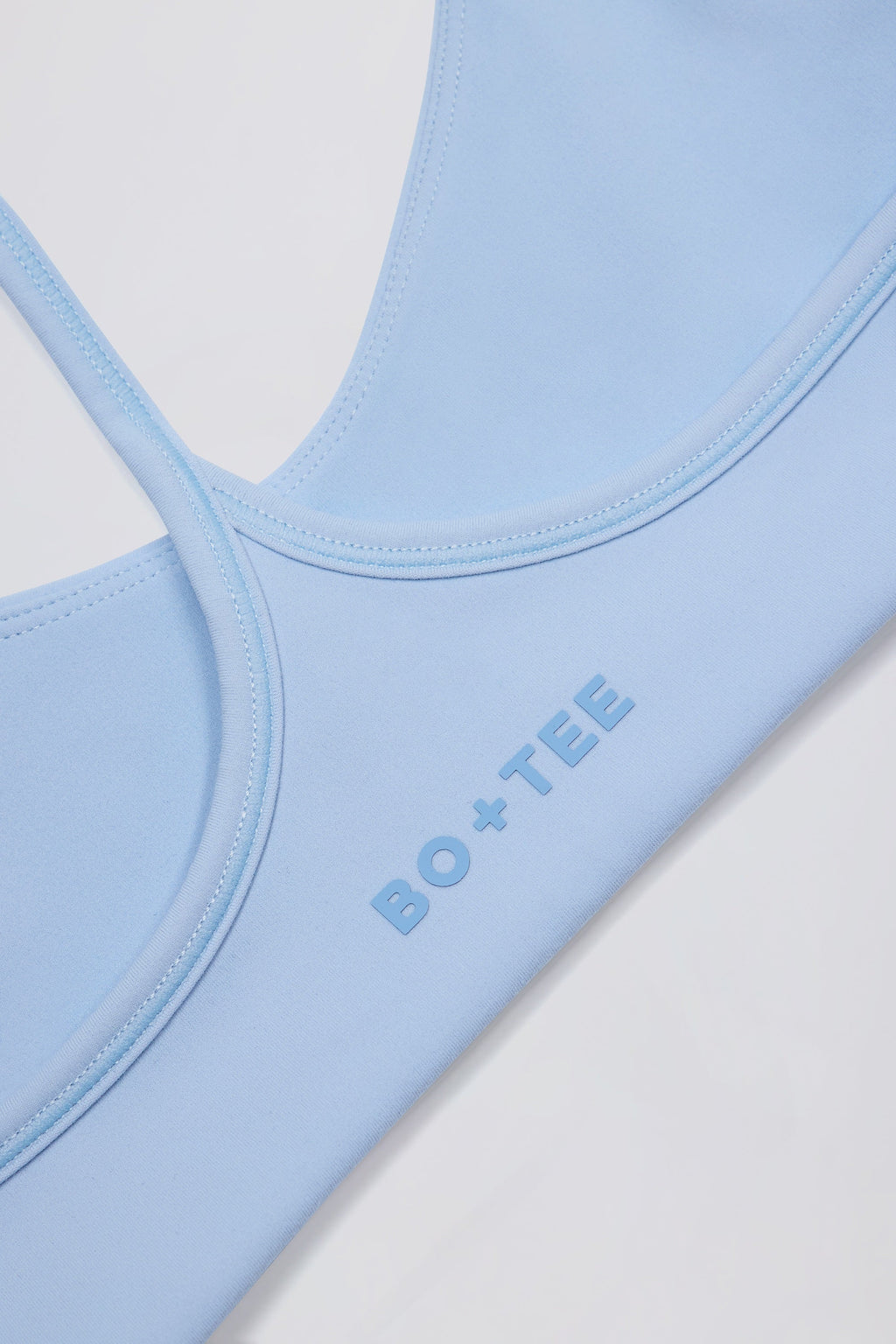 Chic Soft Active Racerback Sports Bra in Sky