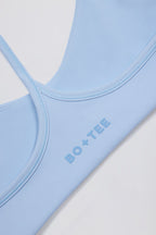 Chic Soft Active Racerback Sports Bra in Sky
