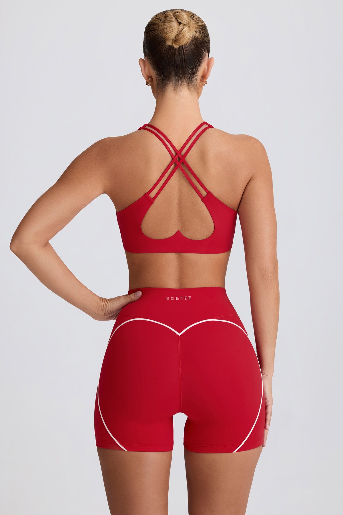 Chic Soft Active Low-Impact Sports Bra in Hot Red