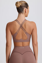 Chic Soft Active Low-Impact Sports Bra in Mocha