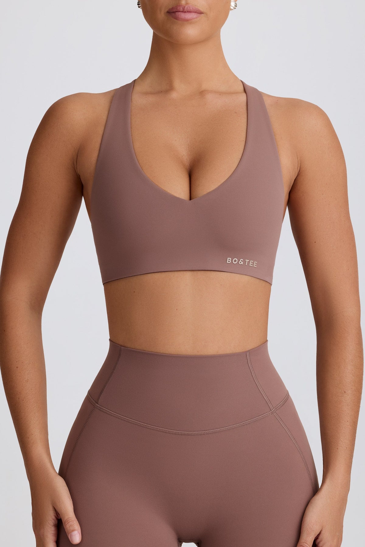 Chic Soft Active Low-Impact Sports Bra in Mocha