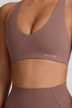 Chic Soft Active Low-Impact Sports Bra in Mocha