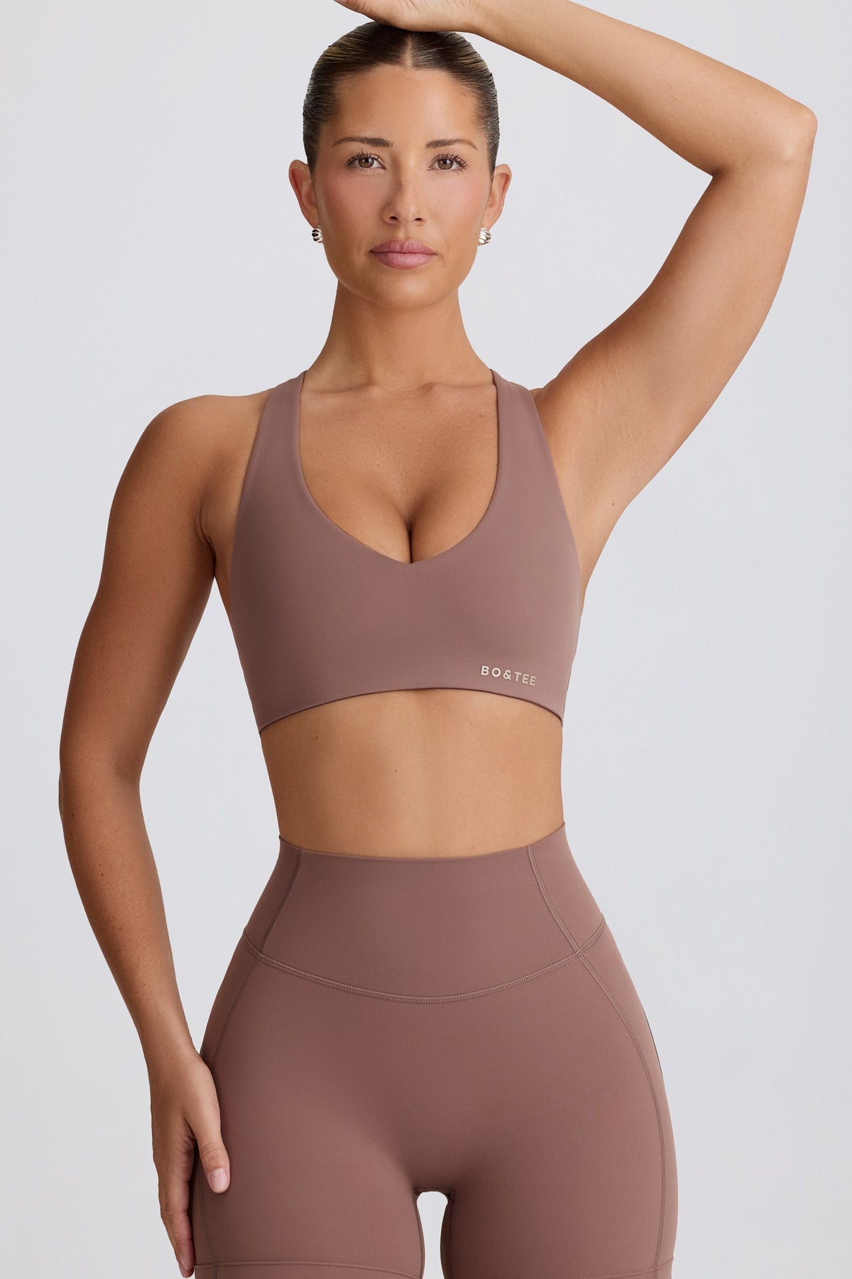 Chic Soft Active Low-Impact Sports Bra in Mocha
