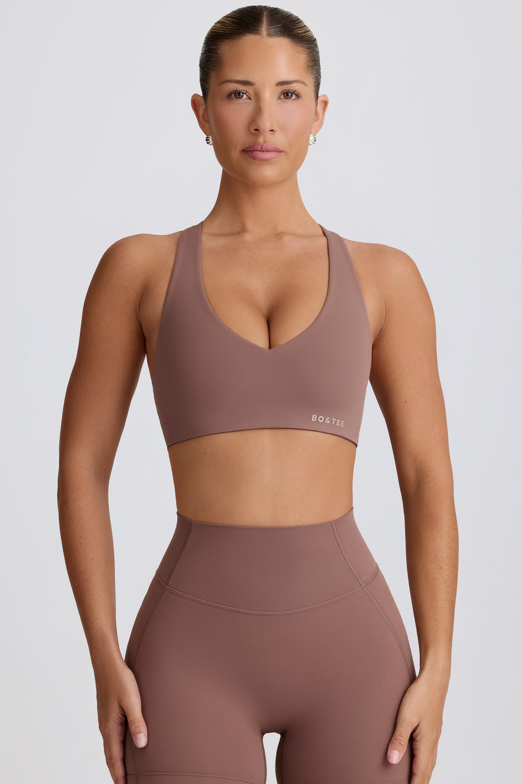 Chic Soft Active Low-Impact Sports Bra in Mocha