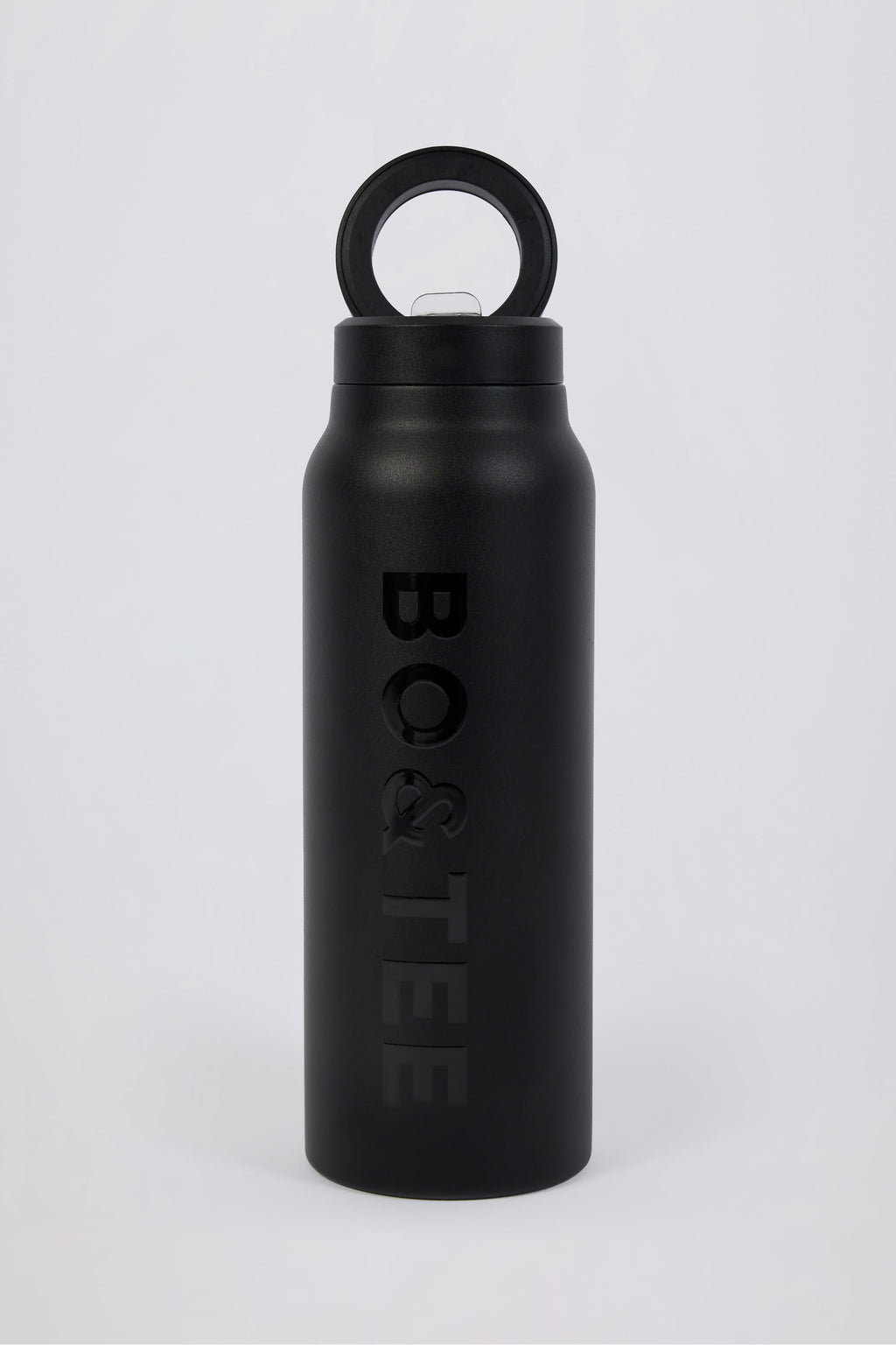 Chic Magnetic Thermos-Insulated Stainless Steel Water Bottle in Black