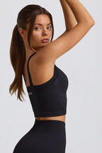 Chic Super Sculpt Seamless Longline Camisole Top in Black