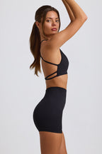 Chic Super Sculpt Seamless Mini Shorts in Black