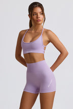 Chic Super Sculpt Seamless Mini Shorts in Lavender