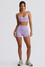 Chic Super Sculpt Seamless Mini Shorts in Lavender