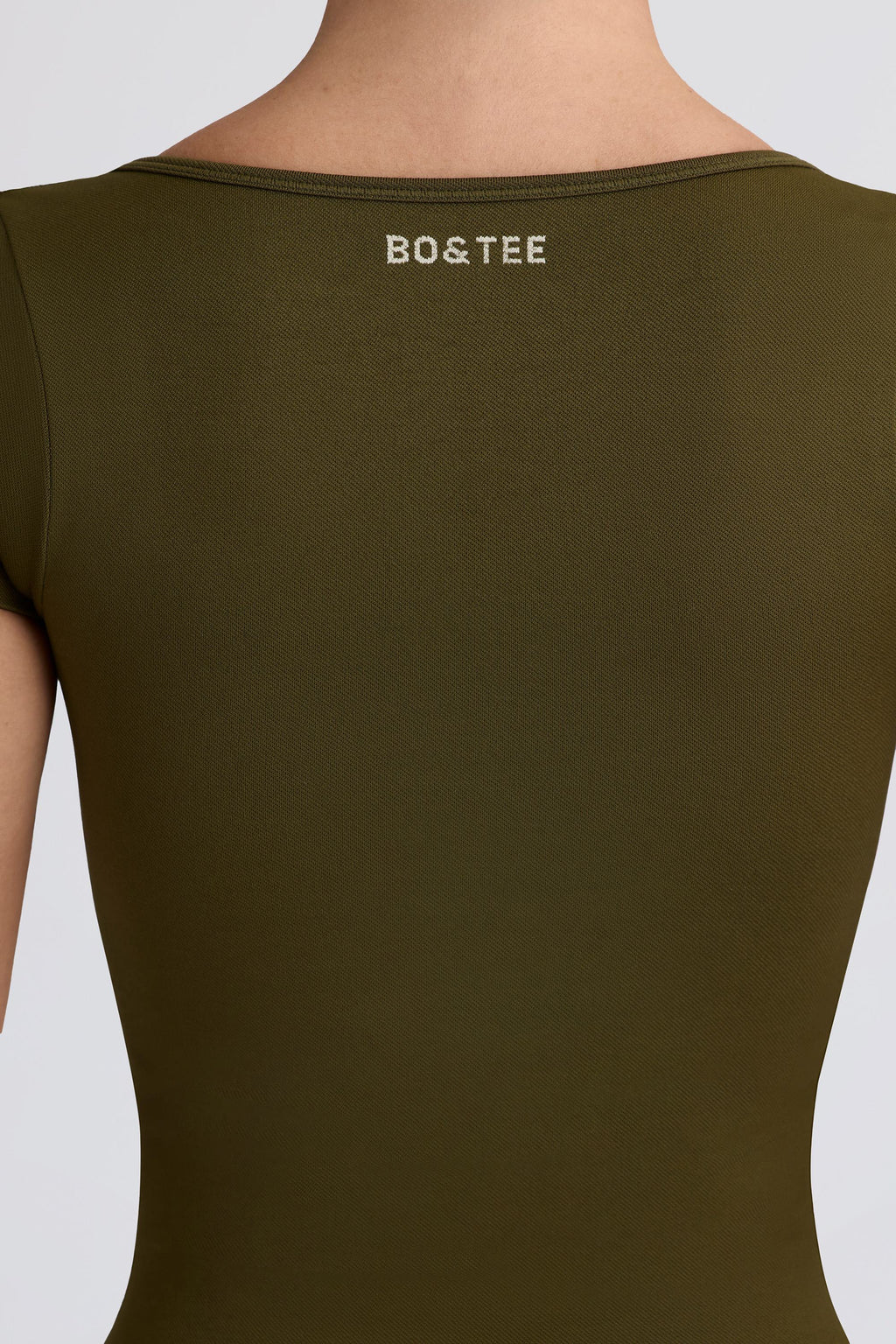 Chic Super Sculpt Seamless T-Shirt in Dark Green