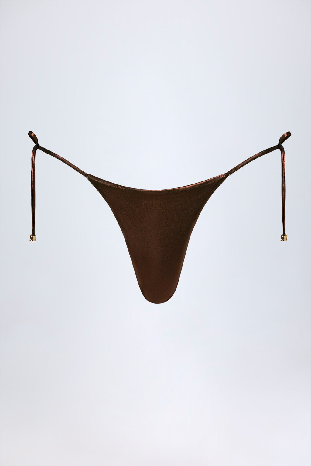 Chic Thong Bikini Bottoms in Bronze Gold