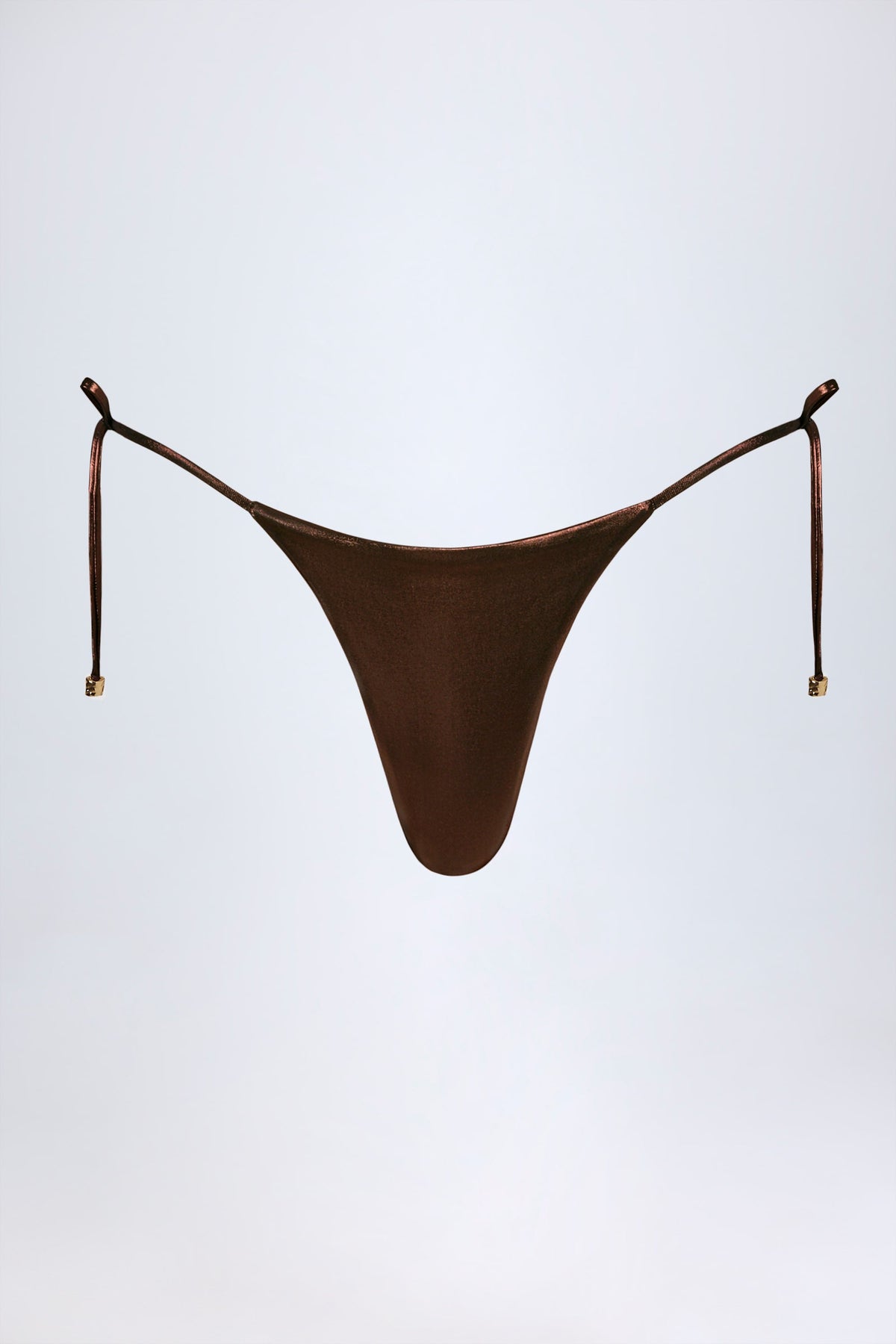 Chic Thong Bikini Bottoms in Bronze Gold