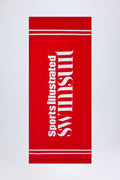 Chic Logo Beach Towel in Fiery Red