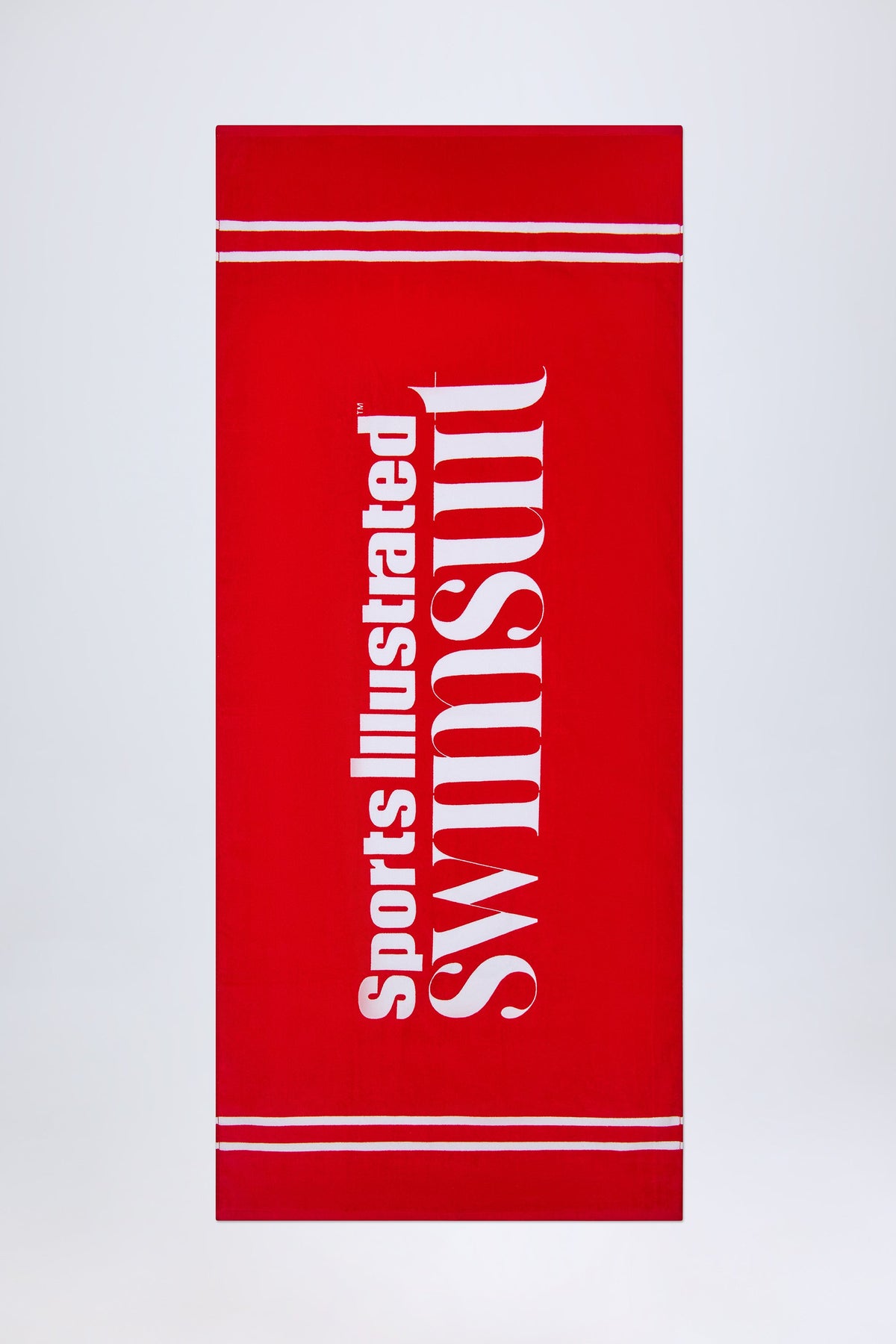 Chic Logo Beach Towel in Fiery Red