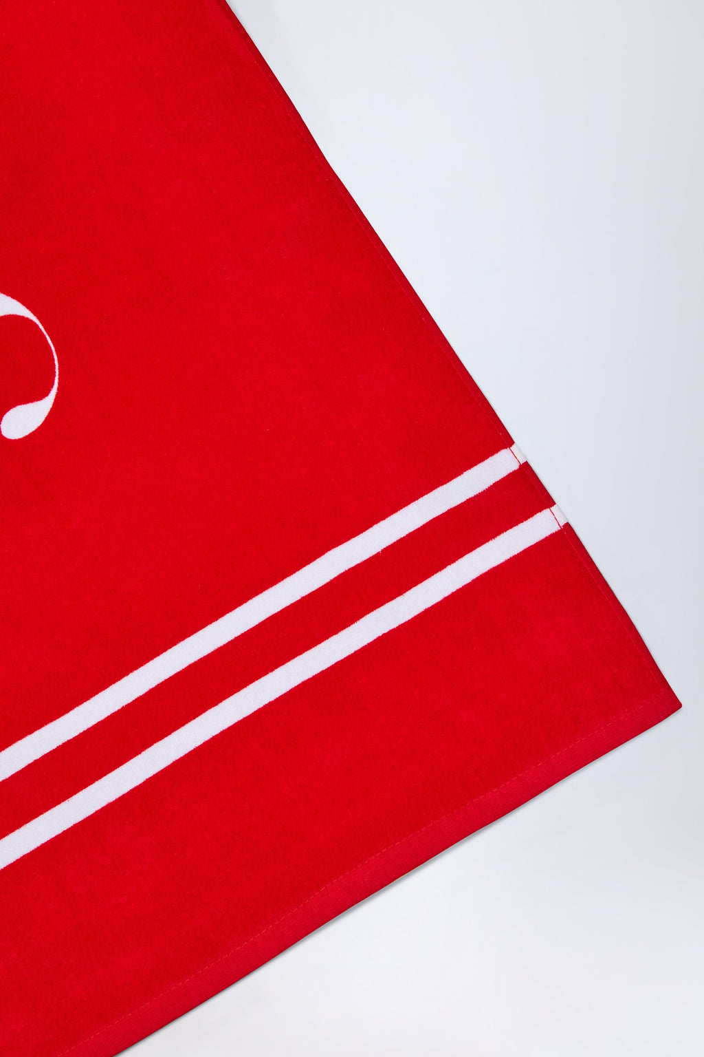 Chic Logo Beach Towel in Fiery Red
