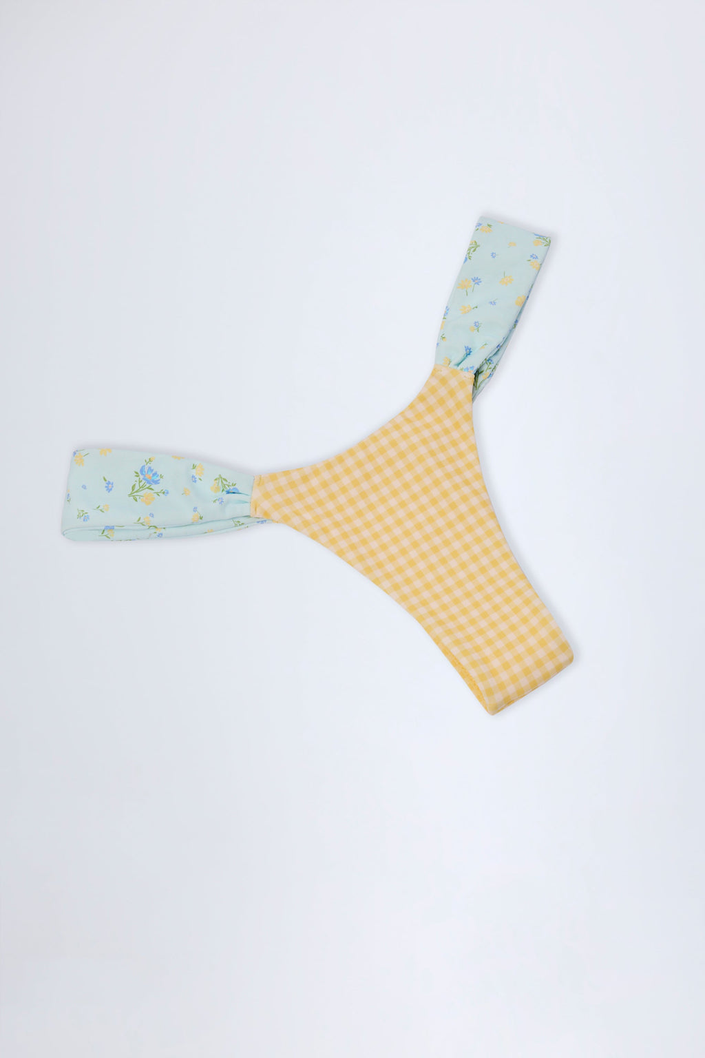 Chic Cheeky Bikini Bottoms in Yellow Gingham