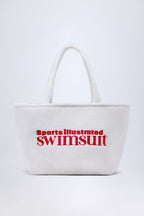 Chic Towelling Tote Bag in White