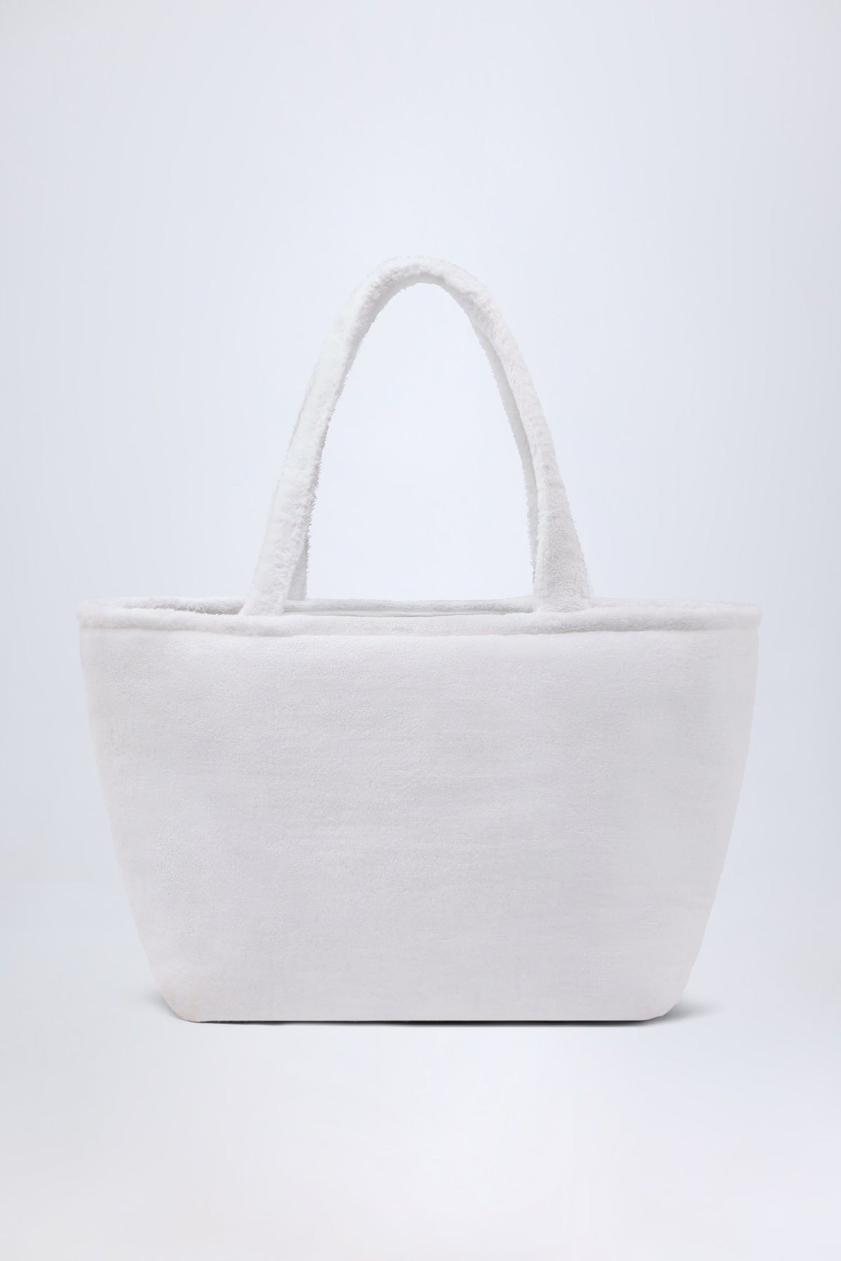 Chic Towelling Tote Bag in White