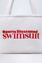 Chic Towelling Tote Bag in White