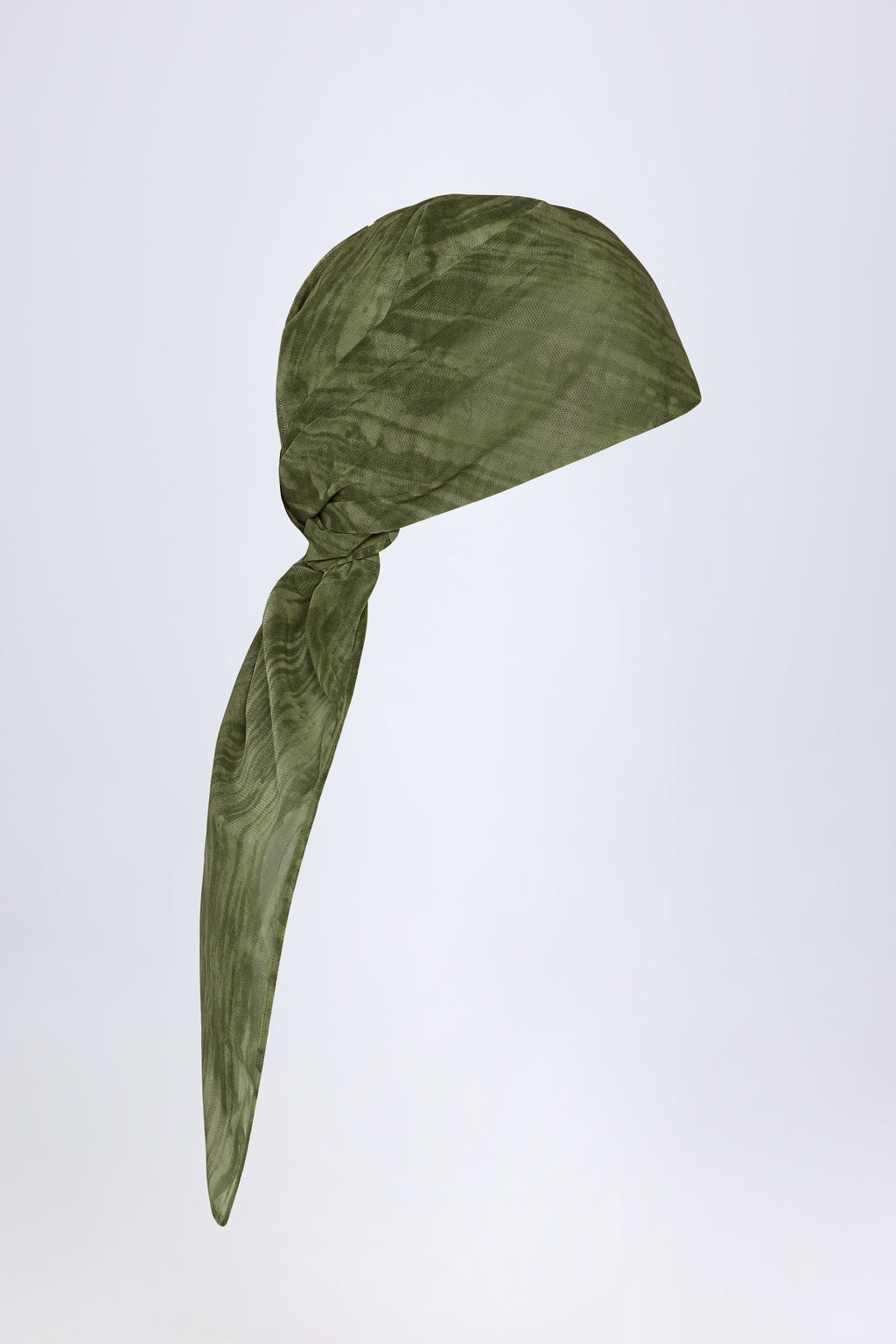 Chic Headscarf in Green Print
