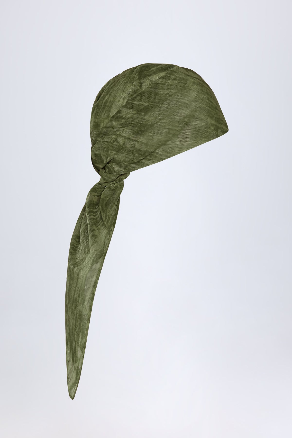 Chic Headscarf in Green Print
