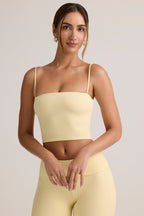 Chic Modal Strapless Crop Top in Butter