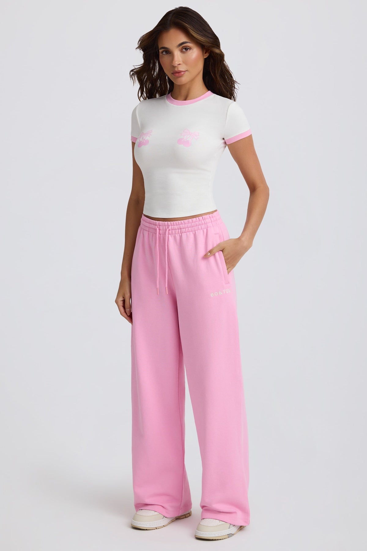 Chic Cropped Baby T-Shirt in White
