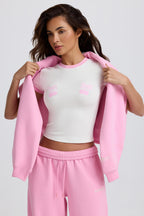 Chic Cropped Baby T-Shirt in White