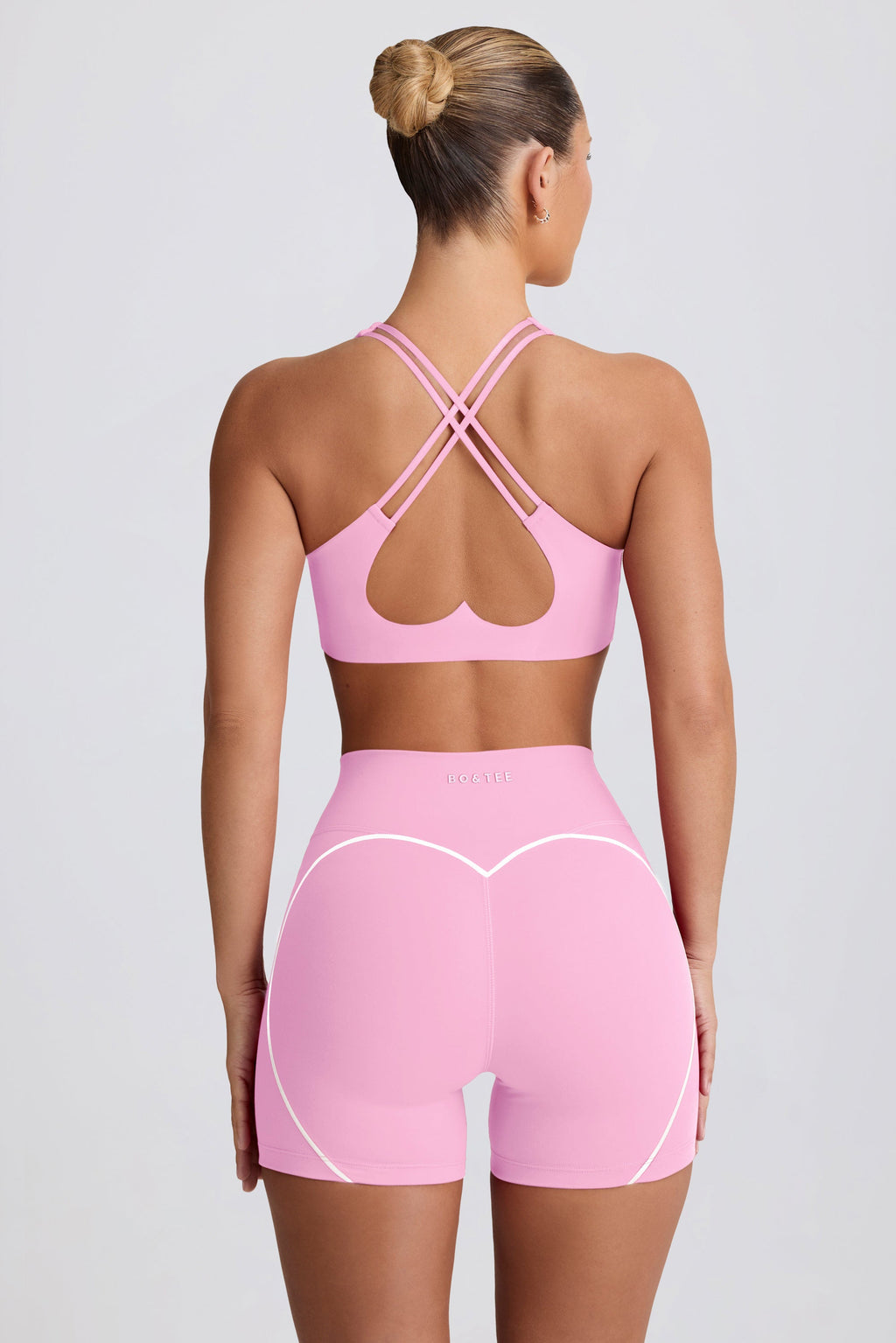 Chic Soft Active Mini Shorts in Baby Pink