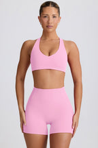 Chic Soft Active Mini Shorts in Baby Pink