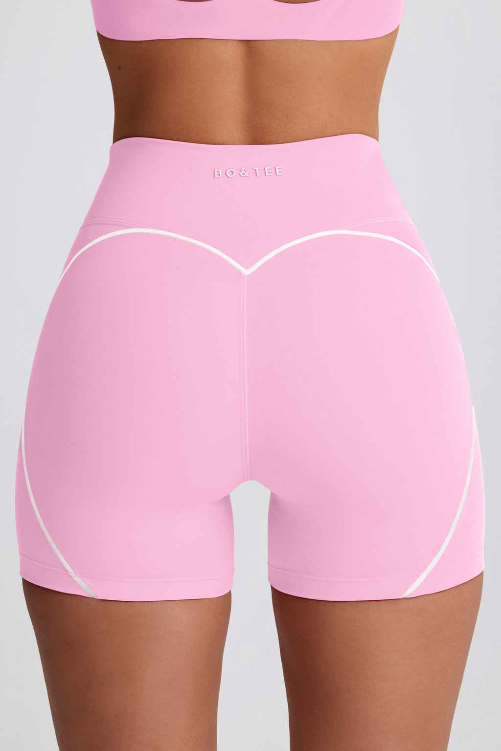 Chic Soft Active Mini Shorts in Baby Pink