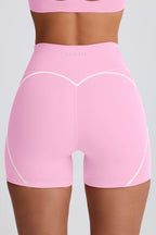 Chic Soft Active Mini Shorts in Baby Pink