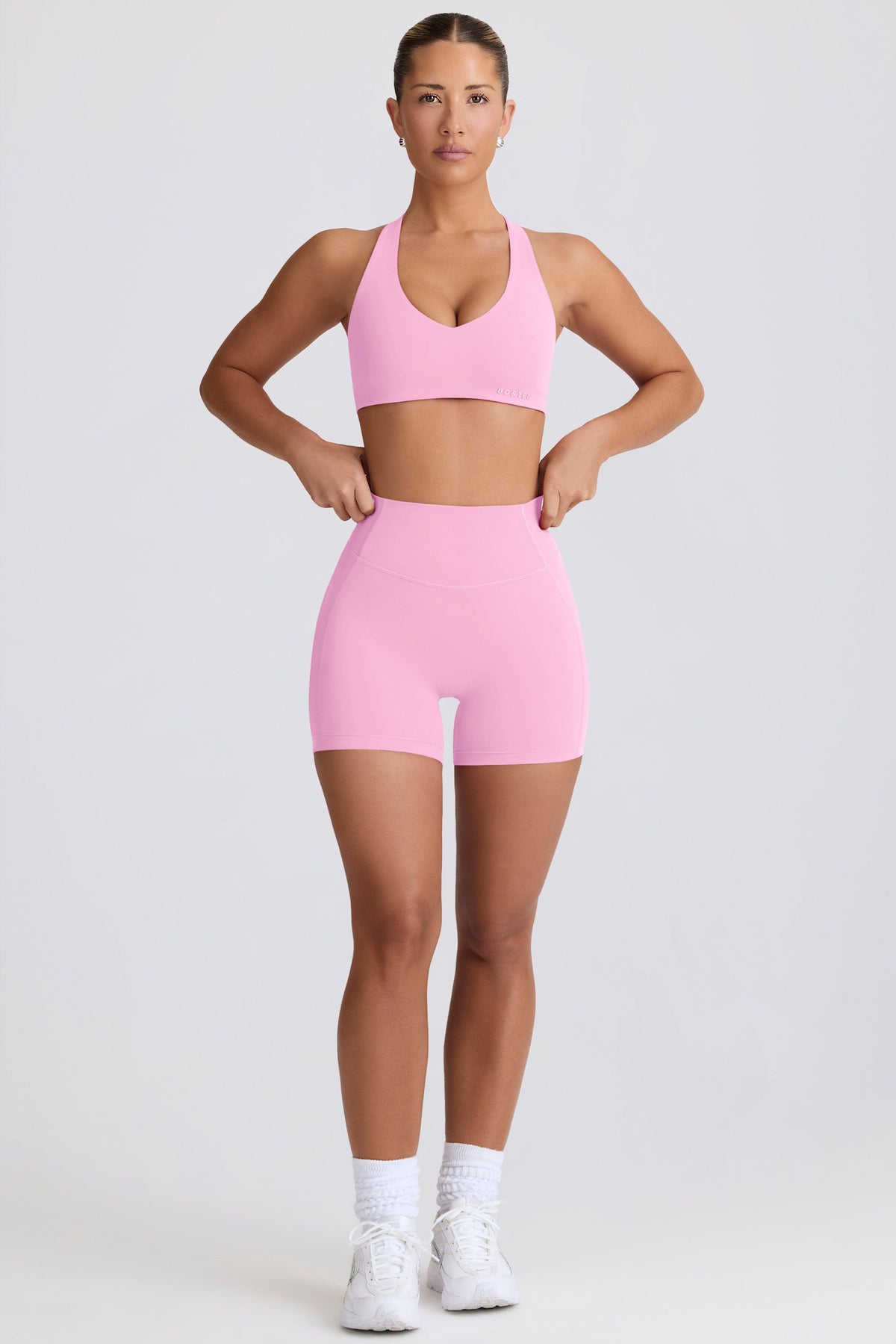 Chic Soft Active Mini Shorts in Baby Pink